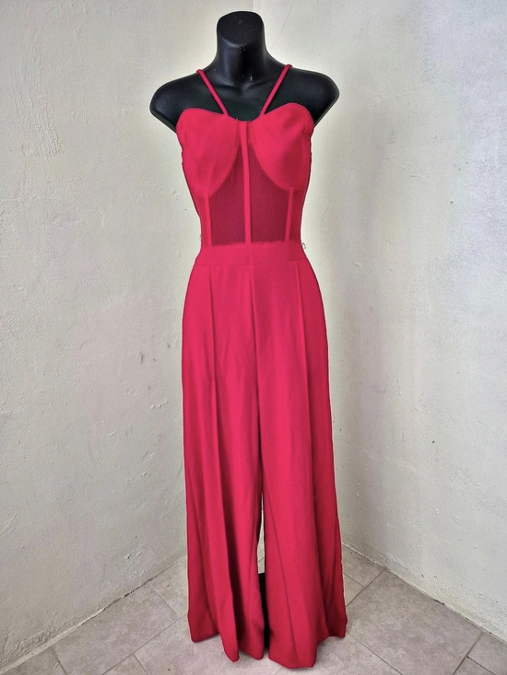 Pink Wide Leg Jumpsuit